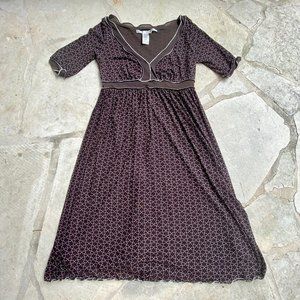 Brown short sleeve Max Studio Dress | M